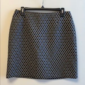 Loft geometric print skirt